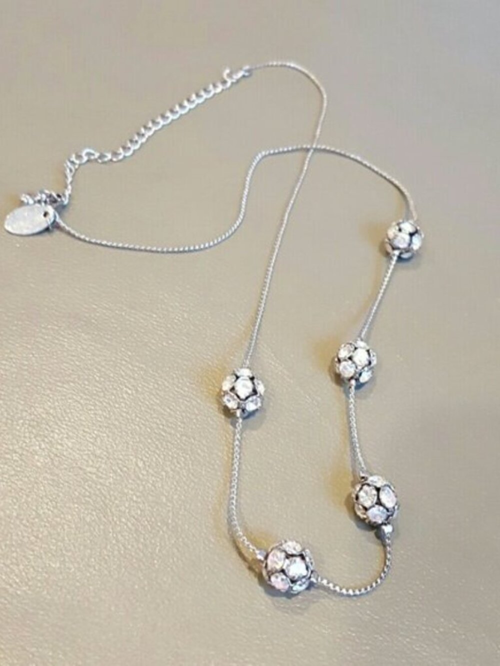 Lia Sophia "CRYSTAL BALL" Necklace - Picture 2 of 5